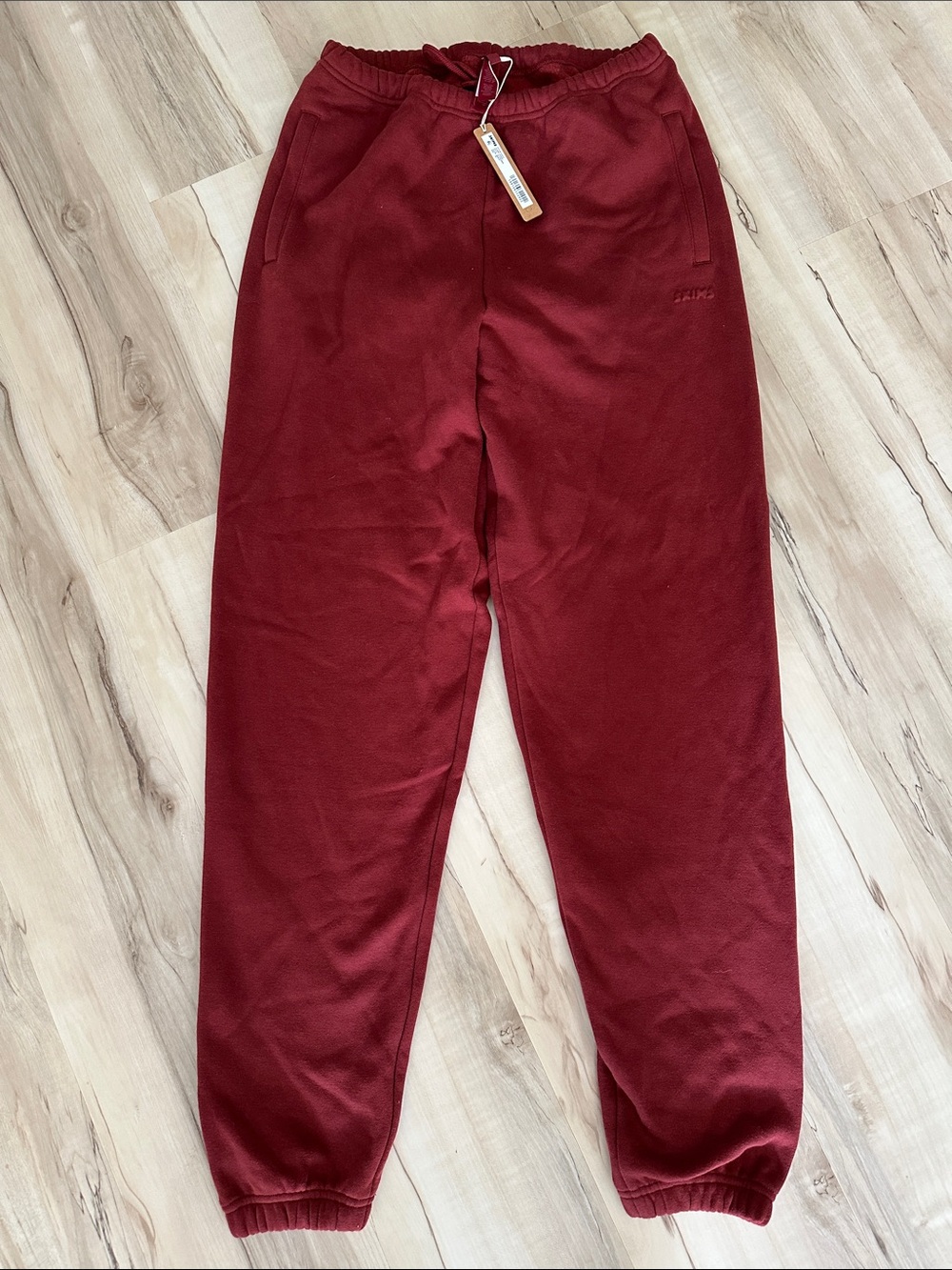 SKIMS Merlot Cotton Fleece Classic Jogger NWT